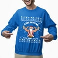 thumbnail image 2 of Christmas Sweatshirt, Come With Me If You Want to Lift Santa Christmas Sweatshirt, Funny Weightlifting Ugly Sweater, Gym & Fitness Crewneck for Holiday Parties, 2 of 5