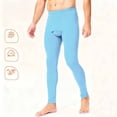 thumbnail image 2 of hotojiny Men Thermal Underwear Bottoms Soft Sports Running Tights Pants Fall Winter Warm Base Layer Leggings L-4XL, 2 of 7