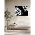 thumbnail image 5 of Coral Black Wall Art for Living Room,Canvas Picture Wall Decor for Bathroom Bedroom,Coastal White Ocean Marine Nautical Beach Painting Artwork for Office Kitchen Hallway Dining Room Decor 16"x20", 5 of 8