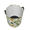 thumbnail image 3 of Fotbe Watercolor Bright Sunflowers Laundry Basket with Handles, Waterproof Large Laundry Hamper, Wash Bag for Corner Dorm, Rolling Laundry Basket with Handles-Small, 3 of 8
