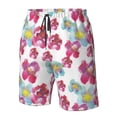 thumbnail image 5 of Naloa Watercolor Flowers Men's Beach Shorts, Surfing shorts, Swim trunks, Quick Dry Swim Trunks for Surfing Beach Fun - XX-Large, 5 of 9