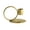 Gold, variant on U-Shaped Double-Headed Metal Candlestick, Modern Decorative Candle Stand with Ring Handle for Dining Table Living Room Bedroom Home Decor