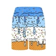 thumbnail image 6 of Crunowin Boys Summer Shorts Ice Cream Print Elastic Waist Lightweight Beach Shorts Blue Size 9, 6 of 6