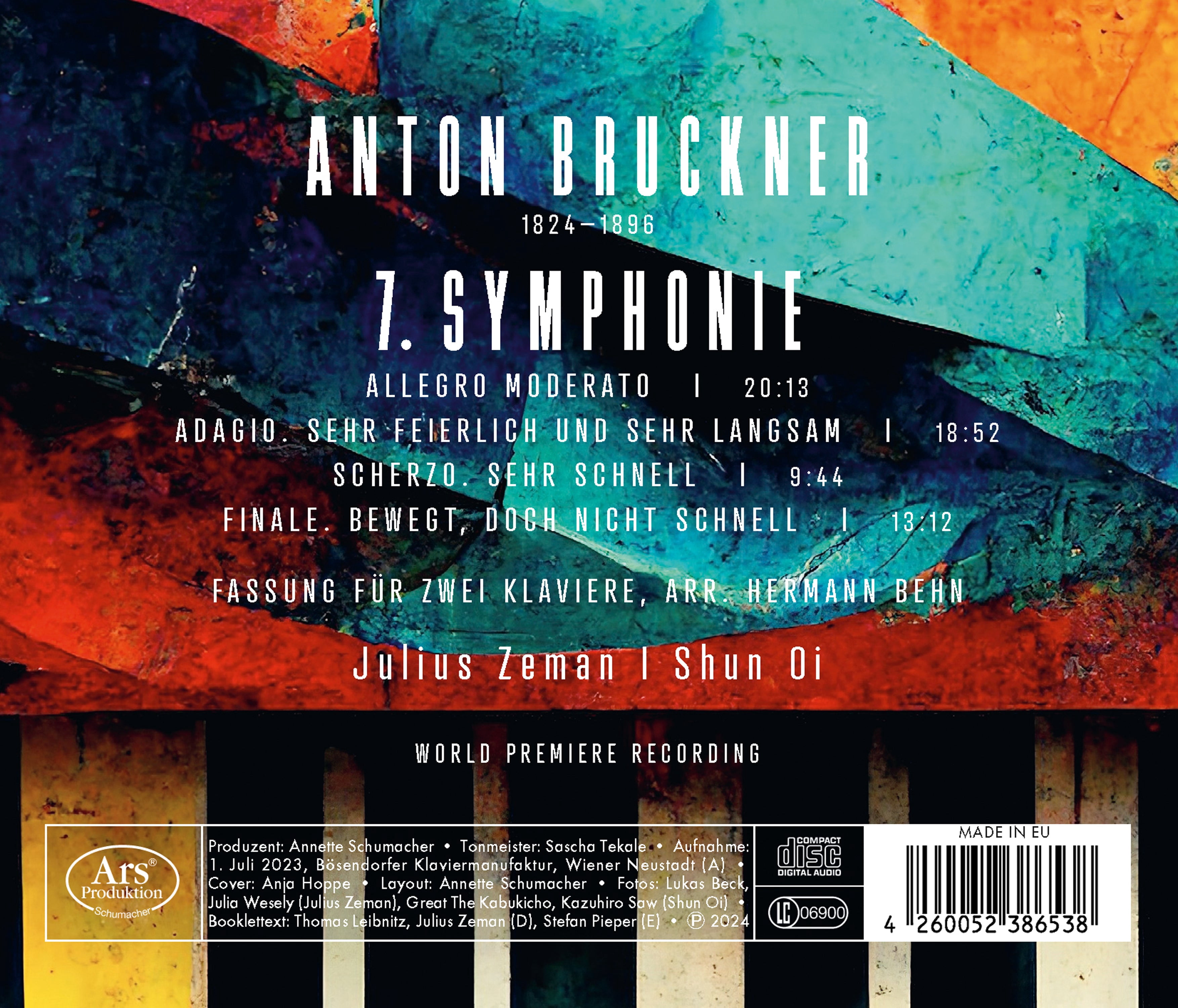Julius Zeman - Bruckner: 7. Symphonie fur 2 Klaviere - Music & Performance - CD