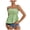 Green, variant on Summer Tops for Women Square Neck Spaghetti Strap Sleeveless Smocked Ruffle Pleated Casual Boho Vacation Beach Loose Crop Tank Top, Hot Pink L