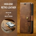 thumbnail image 2 of Allytech Wallet Case for iPhone 15 Plus with 3 Card Slots & Cash Pocket, 2 in 1 Detachable Strong Magnetic Case, Retro PU Leather Shockproof Magnetic Clasp Slim Protective Shell - Brown, 2 of 8