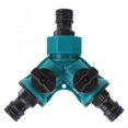 thumbnail image 1 of 2-Way for Garden Hose Quick Connector Distributor Water Regulation 2-Way Shut-Off Valve Separator 2-Way Garden Hose for Faucet 3/4 Inch Connector，, 1 of 5