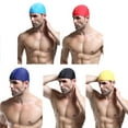 thumbnail image 2 of Naierhg Swimming Cap Solid Color Waterproof Nylon Breathable Swim Hat for Pool, 2 of 8