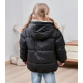 thumbnail image 3 of 1-7T Baby Girl Boy Winter Fleece Coats Toddler Warm Cotton-padded Jackets Kids Thick Down-filled Outerwear, 3 of 5