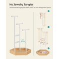 thumbnail image 4 of Soporte para joyas SONGMICS 4 zonas independientes blanco/beige, 4 of 7