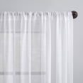thumbnail image 2 of Archaeo Slub Textured Linen Blend Cafe Curtain Valance, 56"W X 14"L, White, 2 of 7