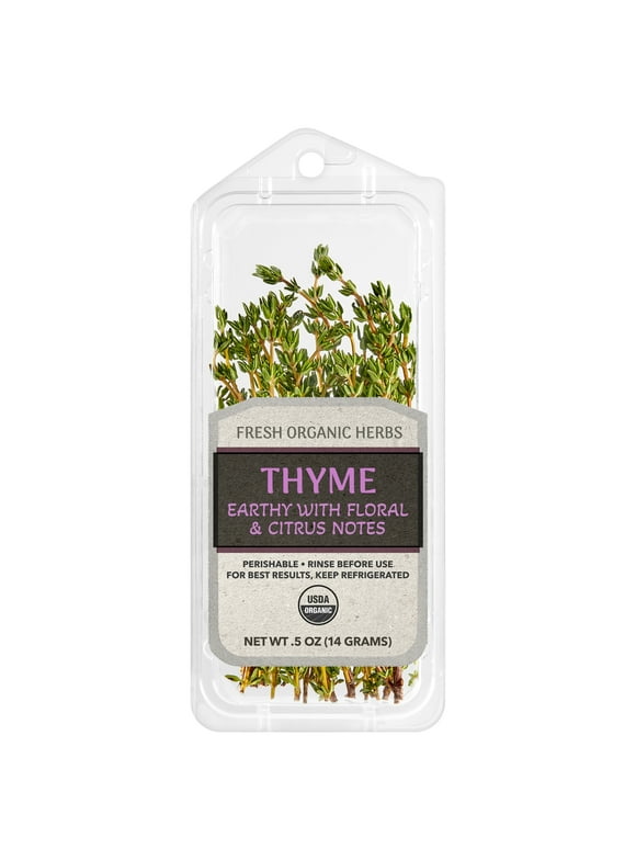 Fresh Cut Organic Thyme, 0.5 oz Clamshell