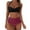 Black-11, variant on Lopeceal Women Two Piece Vintage Swimsuit Retro Halter Ruched High Waist Bikini with Bottom