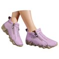 thumbnail image 3 of NOKIO Women's Ankle B𝗈𝗈𝑡𝑠 Comfortable Anti-S𝗅ip Shoes Fashion Side Zipper Short B𝗈𝗈𝑡𝑠 Chukka B𝗈𝗈𝑡𝑠 Casual utdoor Walking Shoes for Driving Running Work, 3 of 9