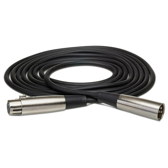 Hosa XLR-115 Balanced Microphone Cable, XLR3F to XLR3M Audio Interconnect, 15 ft Professional XLR Cable