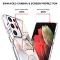 thumbnail image 5 of TOPSHE Case for Samsung Galaxy S21 Ultra Case, Slim Lightweight Shockproof Soft TPU Bumper Back Phone Protective Cover for Samsung Galaxy S21 5G 2021, Marble Crown, 5 of 5