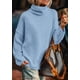 thumbnail image 2 of Suéter PRETTYGARDEN 2025 Cuello Tortuga Manga Larga Azul Talle S, 2 of 7