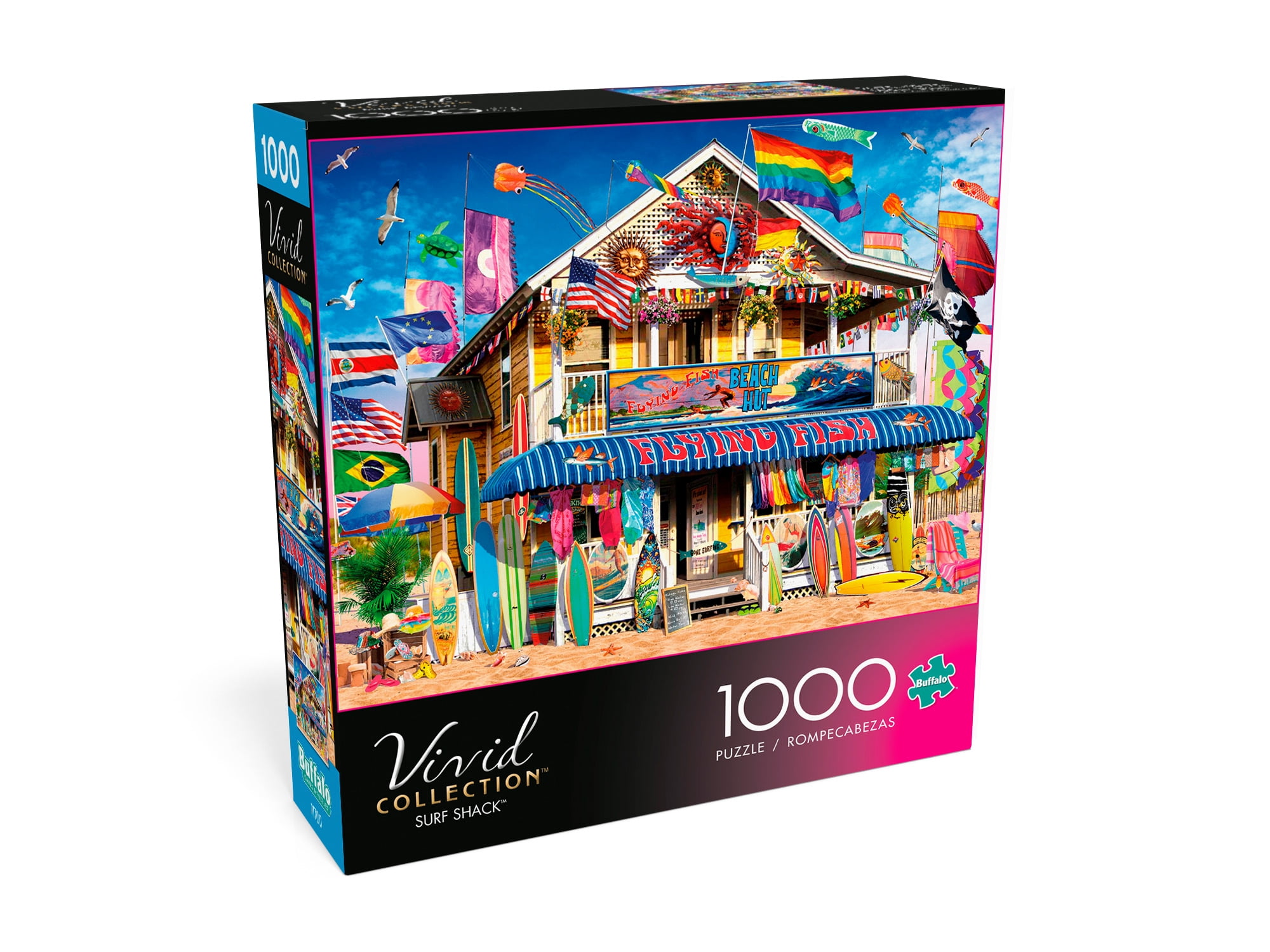 Buffalo Games - Vivid Collection - Surf Shack - 1000 Piece Jigsaw Puzzle