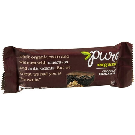 Pure Bar Chocolate Brownie Bar, 1.7 OZ (Pack of 12)