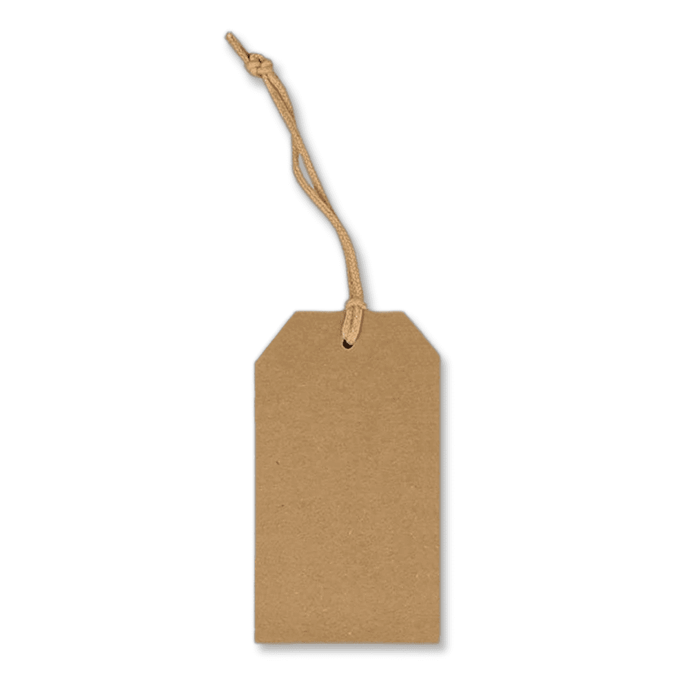 The Gift Wrap Company Gift Tag, Kraft Paper Brown