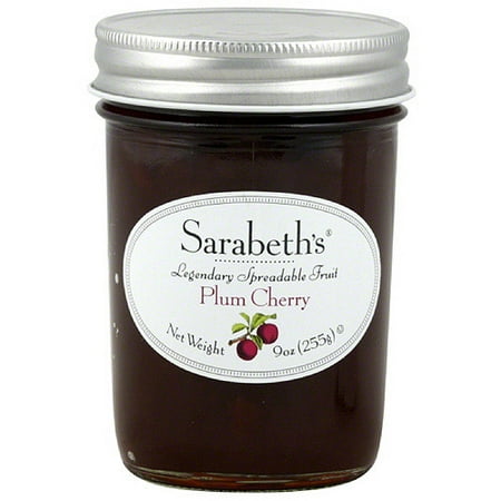 Sarabeth's Plum Cherry Legendary Spreadable Fruit, 8 oz (Pack of 6)