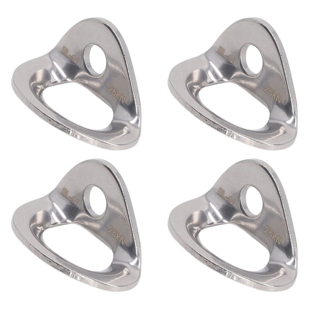 M Buder Chapas de Escalada de Acero Inoxidable 10 Pzas 13.00 cm / 5.12 inches