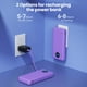 thumbnail image 4 of Banco de energía APHUWJ 33800 mAh USB C con cables y enchufe integrados, 4 of 7