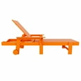 thumbnail image 4 of WestinTrends Shoreside Poly Reclining Chaise Lounge for Outdoor, Patio, Garden, Orange, 4 of 10