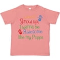 thumbnail image 3 of Inktastic Awesome Like Poppa Boys or Girls Toddler T-Shirt, 3 of 5