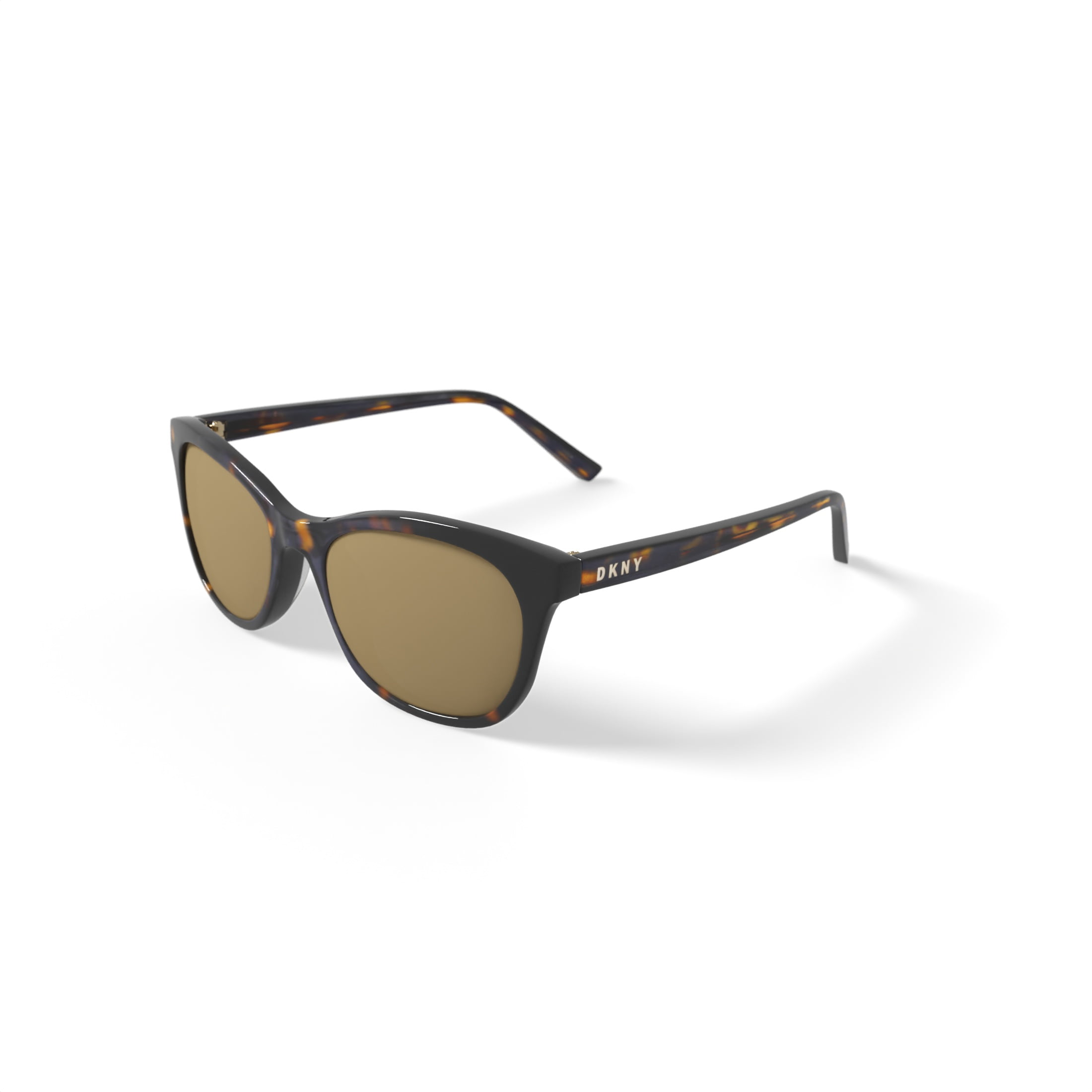 DKNY Women's Rx'able Fashion Sunglasses, DK502SG, Dark Tortoise, 53-19-135, with Case