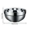 thumbnail image 2 of 304 Stainless Steel Bowl Double Layer Insulated Rice Bowl Anti-Scald Soup Bowl Thickened Metal Serving Bowl for Kitchen Dining, 2 of 6