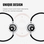 TOTWOO Long Distance Touch Bracelets for Couples, Vibration & Light up for Love Couples Bracelets | Long Distance Relationship Gifts for Girlfriend