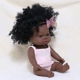 thumbnail image 3 of Baby Cute Curly Hair Sport Boys Black Baby Toy Doll Kids Gift Hooded With Cloth, 3 of 3