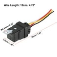 thumbnail image 2 of 5pcs JD2912 4 Pin DC 24V 40A Car Boat Universal Waterproof Relay Switch Power with Harness Black, 2 of 6