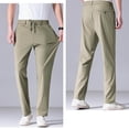 thumbnail image 6 of Stretch Golf Pants for Men Quick Dry Inseam Cool Touch Straight Fit Suit Dress Pants Joggers Zip Pockets Big and Tall Size L-5XL Khaki, 6 of 6