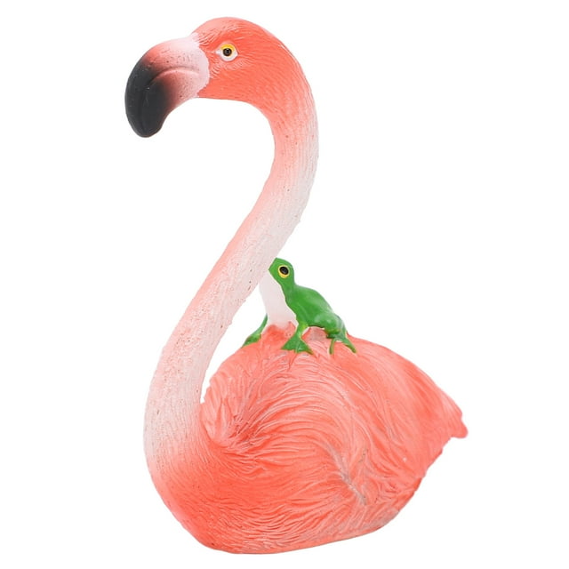 Flamant Rose, Statue en Résine, Figurine d'Animal Flamant Rose, Fonctionnalité Polyvalente