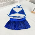 thumbnail image 6 of NIBOLOG Pet Bikini Swimsuit Dogs Cat Sequin Decorated Bathing Suit Summer Clothes Costume Breathable Lace-up Beach Dressing Outfit Easy to Wear Skirt, 6 of 7