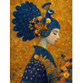 thumbnail image 1 of Qisvanset Geometric Pattern Cat Canvas Print 12x16 Inch Dining Room Decor, 1 of 8