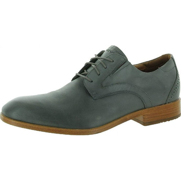 Rockport TM Office Plain Toe Mens Steel Grey Oxfords 9M