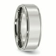 thumbnail image 4 of Stainless Steel Ridged-Edge 8mm Polished Band Ring 11.5 Size, 4 of 6