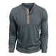 thumbnail image 4 of pstuiky Camisas de manga larga de invierno para hombre, Camisa básica de manga larga con cuello redondo y transpirable de color sólido a la moda informal para hombre Tops de hombre xl, 4 of 7