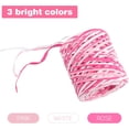 thumbnail image 4 of Valentine's Day Raffia Ribbon, 524 Feet Pink Paper Gift Ribbon for Gift Wrapping, Decorating, Crafts, DIY Projects, Festivals, Parties Pink White Rose 524 Feet, 4 of 7