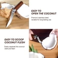 thumbnail image 4 of Coconut Tool Coconut Meat Remover Coconut Coconut Opener Coconut Meat Scraper (en inglés), 4 of 5