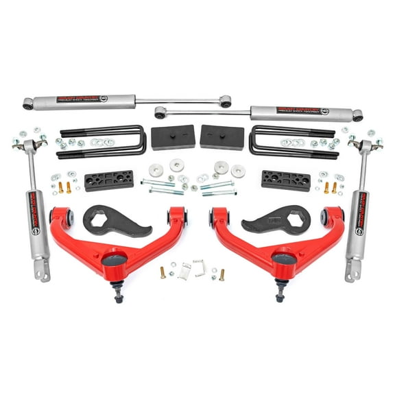 Rough Country 3" Lift Kit for 20-26 Chevy Silverado/GMC Sierra 2500 HD- 95830RED