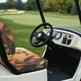 thumbnail image 4 of Binienty Palm Tree Golf Cart Seat Covers 2-Pack, Elastic Towel Protector for 2-Passenger EZGO TXT/RXV & Club Car DS, Non-Slip Washable Fabric Keeps Seats Cool, 4 of 8