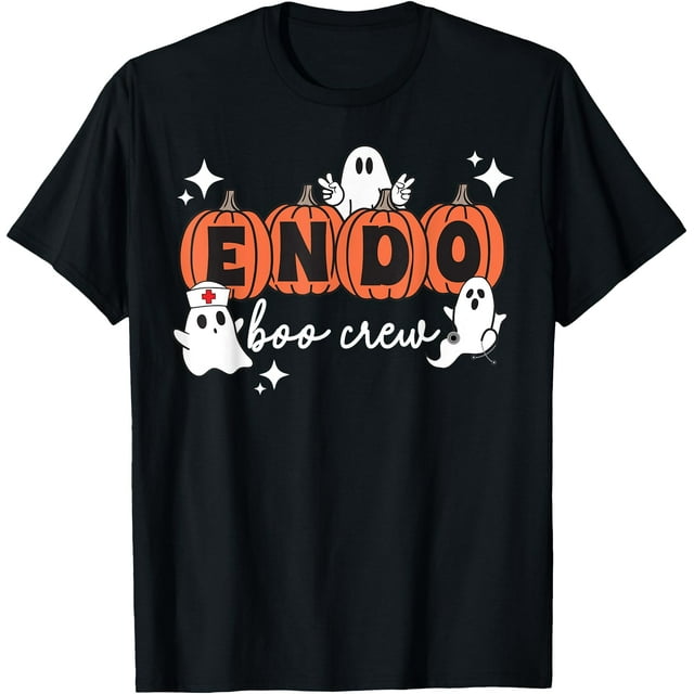 T-Shirt d'Infirmière Halloween Endo Crew Ghosts Pumpkin Endo - comme sur l'Image - S