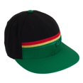 thumbnail image 2 of Bob Marley - Green Rasta Stripe Fitted Cap - 7 1/2, 2 of 2