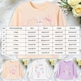 thumbnail image 3 of Toddler Toddler Kids Girls Long Sleeve Shirts Fall Clothes Crewneck T-Shirt with Cute Graphic Print Top for 2T 3T 4T 5T 6T 7T Girls Shirts, 3 of 9