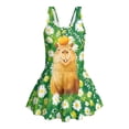 thumbnail image 4 of Uourmeti Cartoon Capybara & Daisy Floral Swim Dress for Girls - Cute Skirted One-Piece Bathing Suit for Beach, Pool & Summer Vacation, 4 of 8