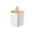 White, variant on Cute Pattern High Aesthetic Rotating Pen Holder, Multifunctional Large Capacity Desktop Organizer for Campus Youngsters, Simple and Creative Storage Box with Rotating Base